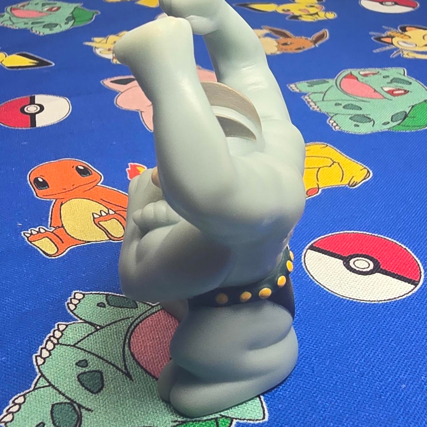 Pokemon Machamp Figure Finger Puppet 2005 Nintendo Bandai PVC Vintage Japan USA