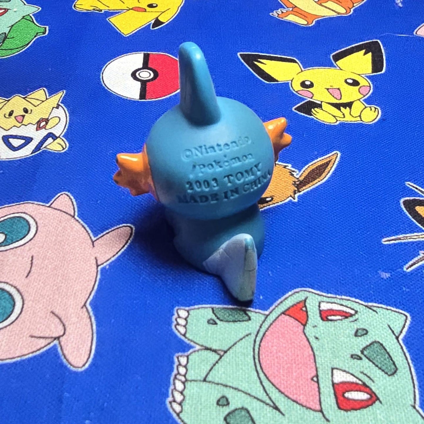 Pokemon Mudkip Figure Finger Puppet 2002 Nintendo Tomy PVC Vintage Japan USA