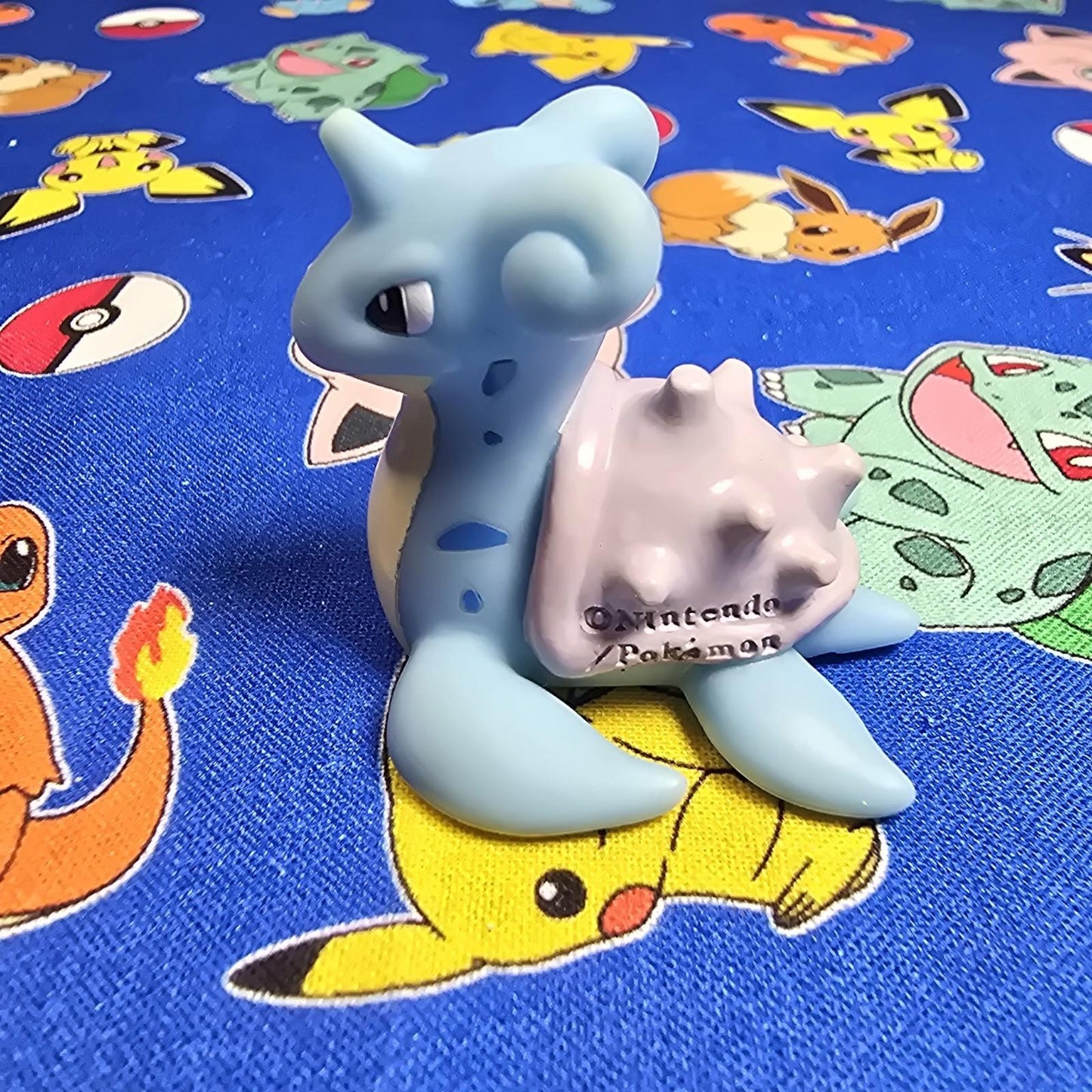 Pokemon Lapras Figure Finger Puppet 2005 Nintendo Bandai Vintage PVC Japan USA