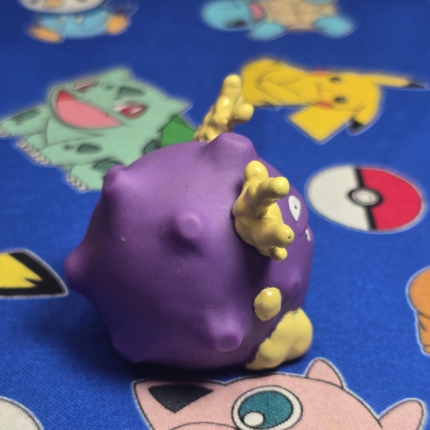Pokemon Koffing Figure Finger Puppet 1998 Nintendo Bandai Vintage Japan USA