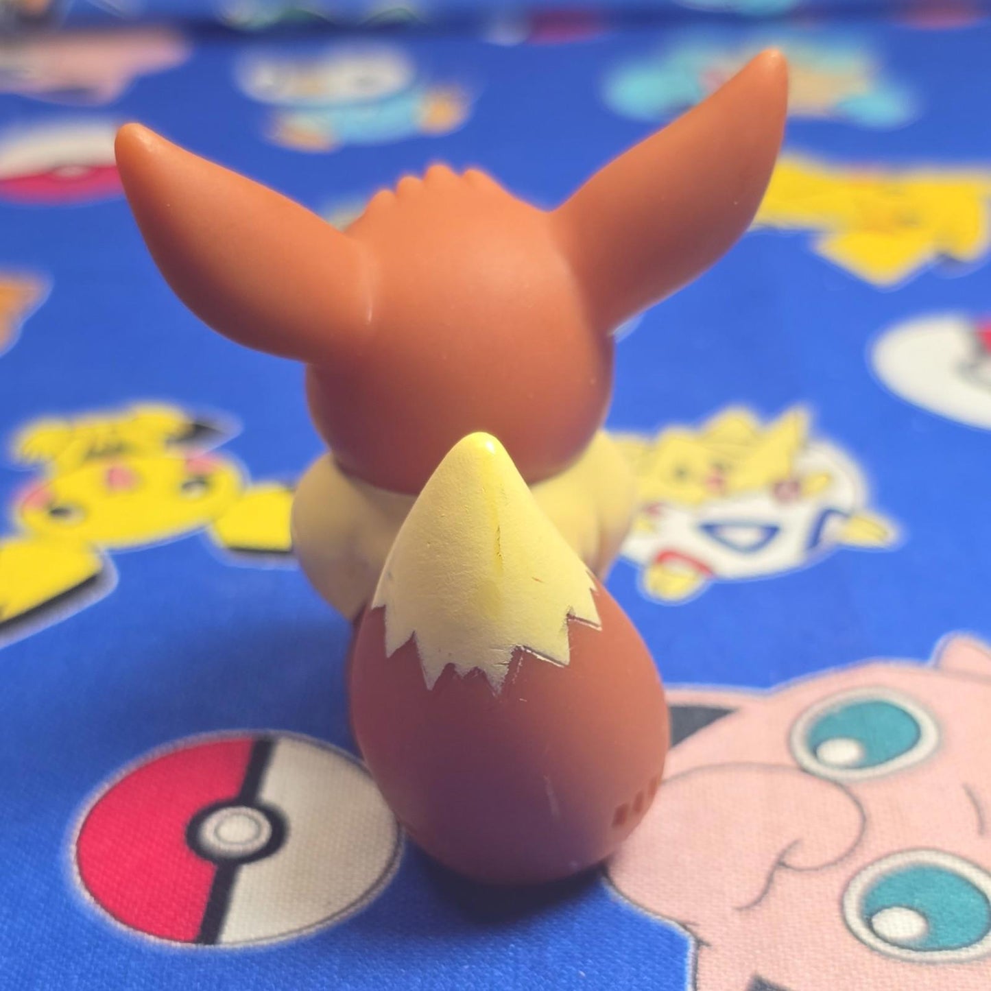 Pokemon Eevee Figure Finger Puppet 2008 Nintendo Bandai Japan PVC USA Seller