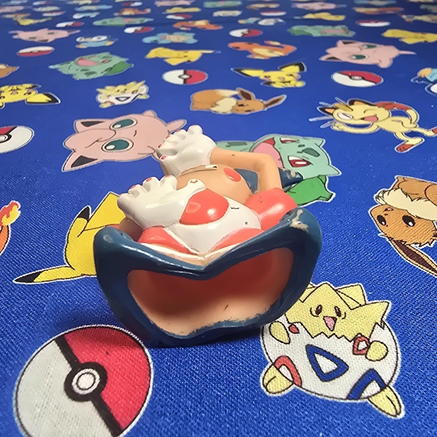 Pokemon Mr Mime Dark Figure Finger Puppet 1998 Nintendo Bandai Vintage Japan USA