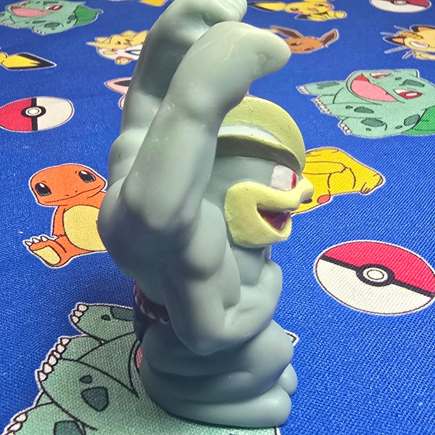 Pokemon Machamp Figure Finger Puppet 1998 Nintendo Bandai PVC Vintage Japan USA