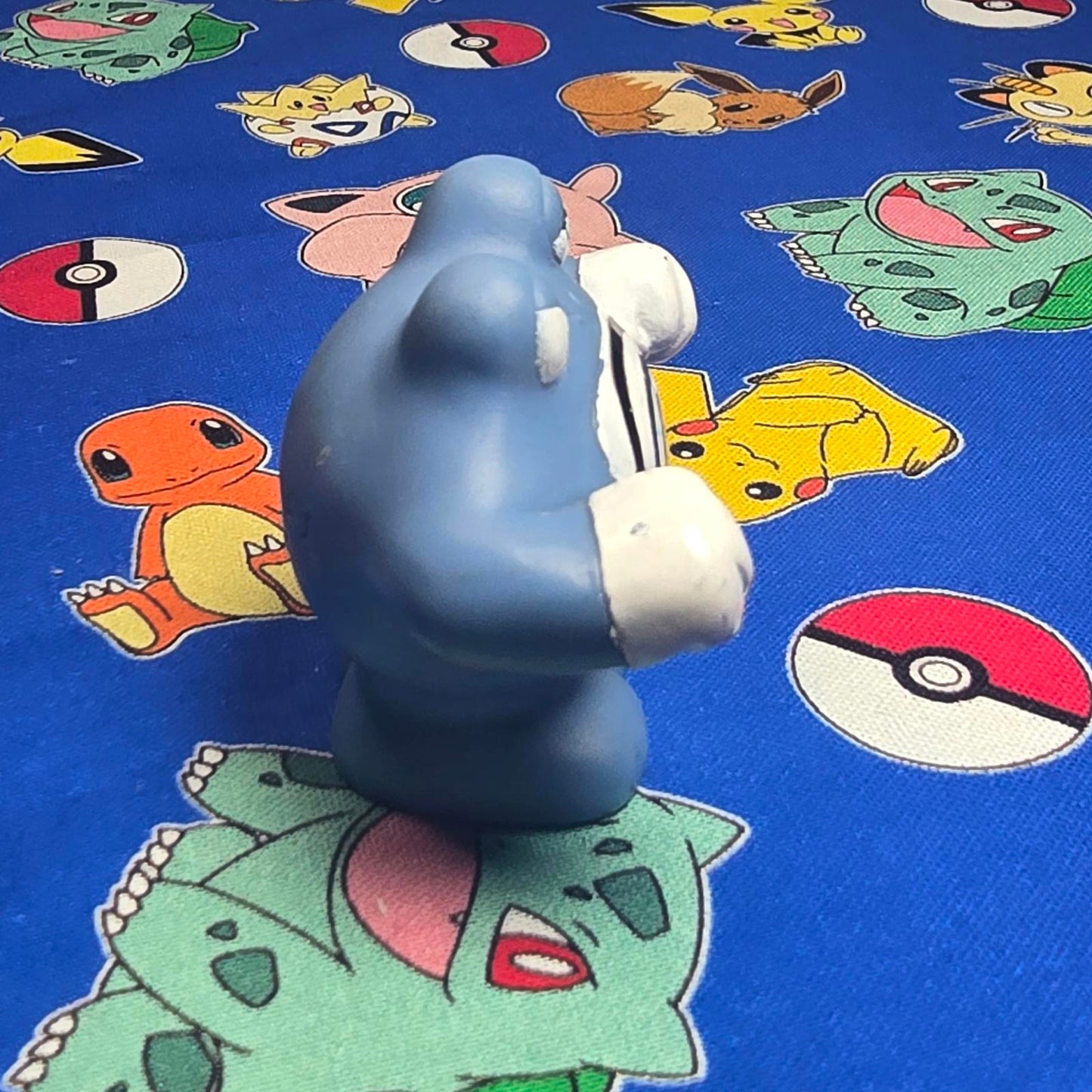 Pokemon Poliwrath Figure Finger Puppet 1997 Bandai Nintendo PVC Vintage Japan US