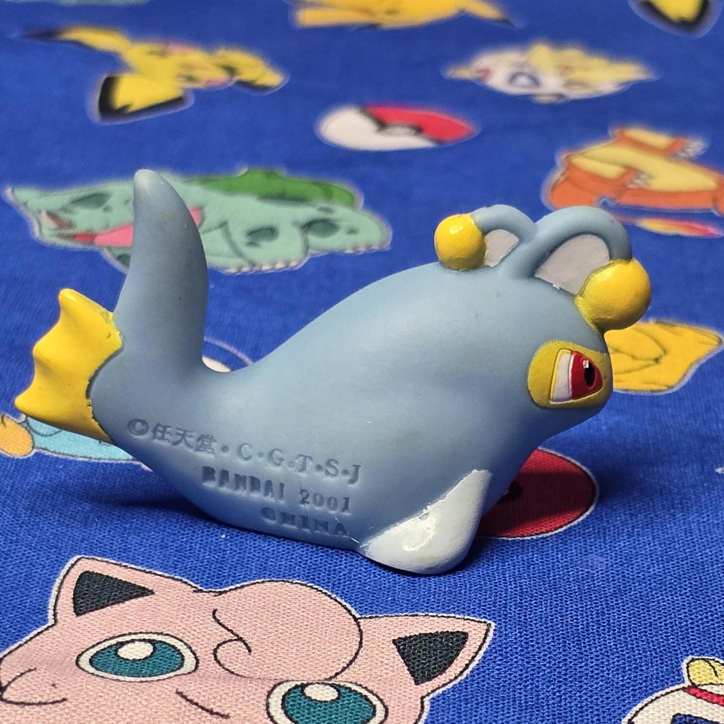 Pokemon Lanturn Figure Finger Puppet 2001 Nintendo Bandai Vintage PVC Japan USA