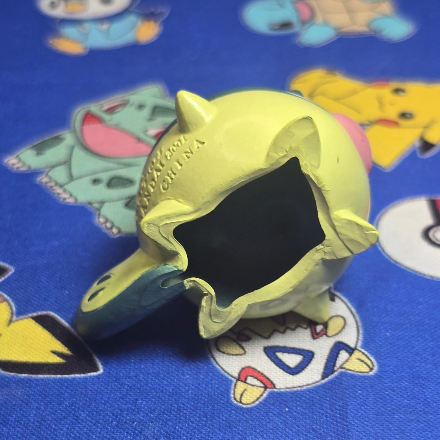 Pokemon Qwilfish Figure Finger Puppet 2001 Nintendo Bandai Vintage PVC Japan USA