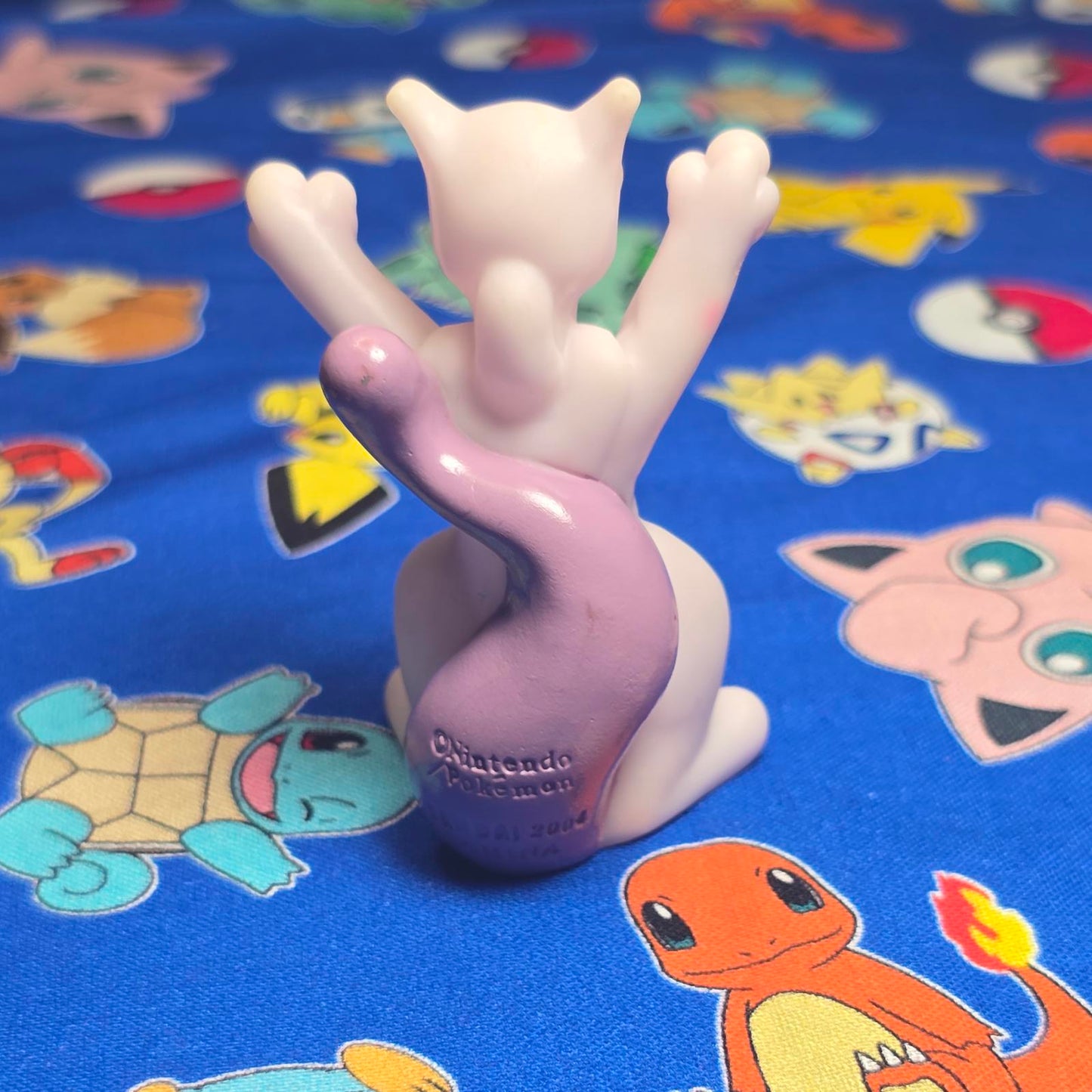 Pokemon Mewtwo Figure Finger Puppet 2004 Nintendo Bandai PVC Vintage Japan USA