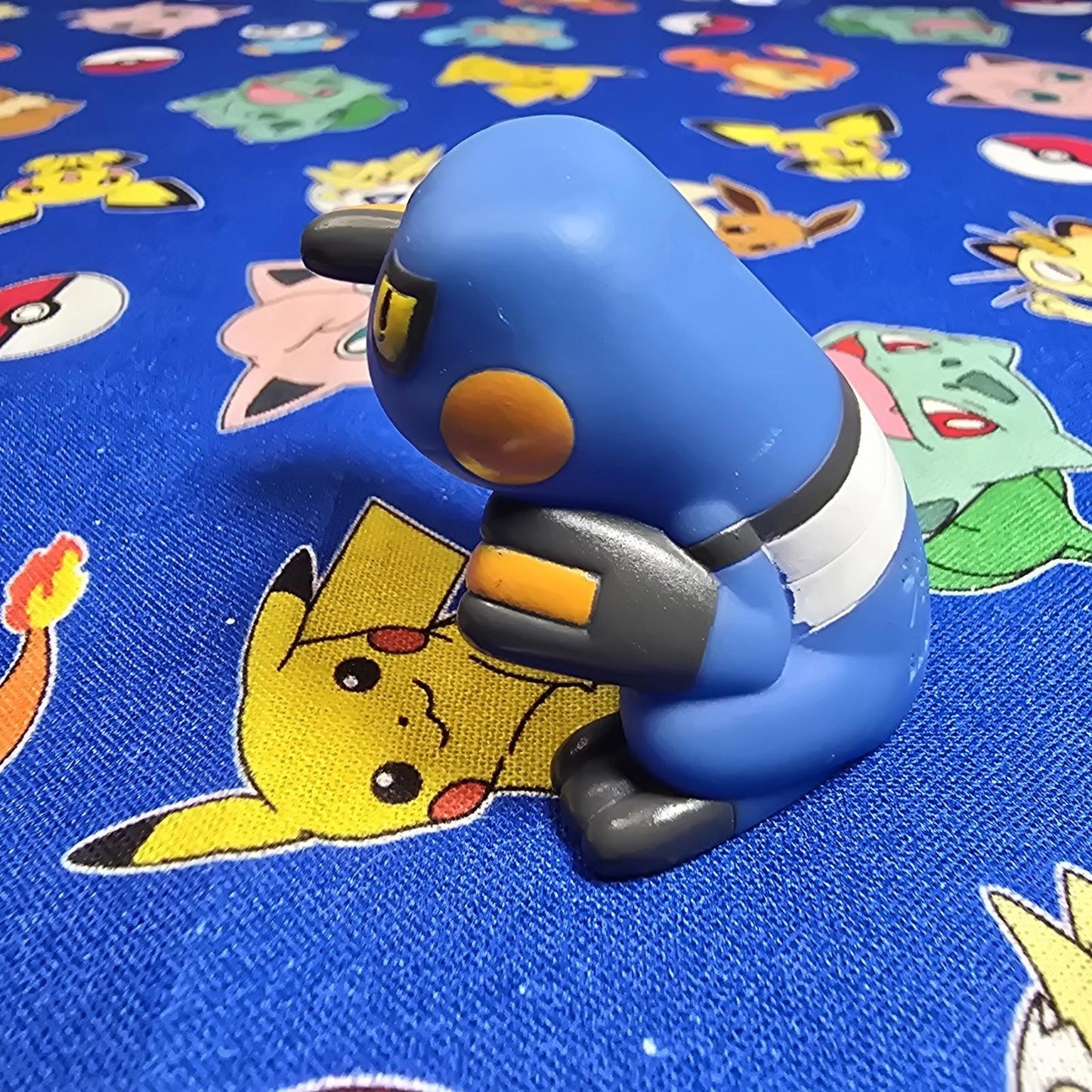 Pokemon Croagunk Figure Finger Puppet 2008 Nintendo Bandai PVC Japan USA Seller