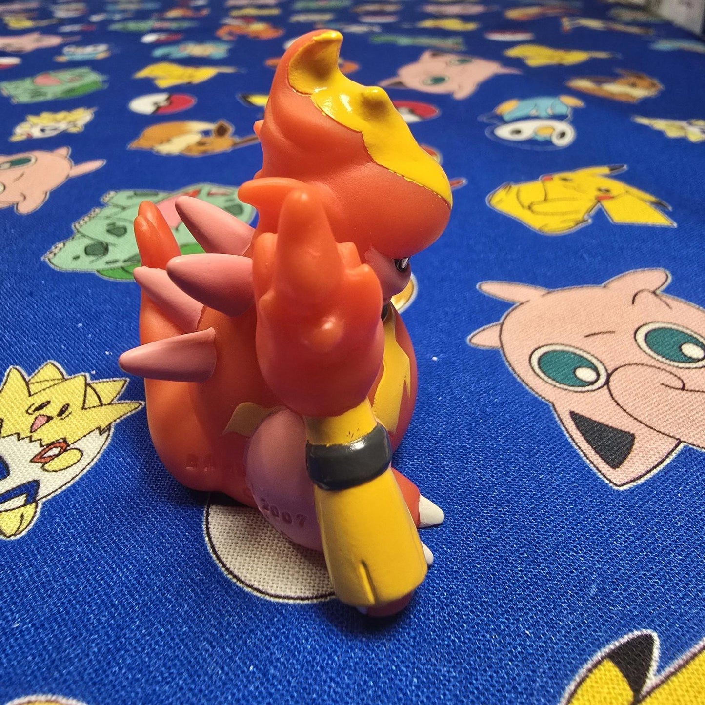 Pokemon Magmortar Figure Finger Puppet 2007 Nintendo Bandai PVC Japan USA Seller