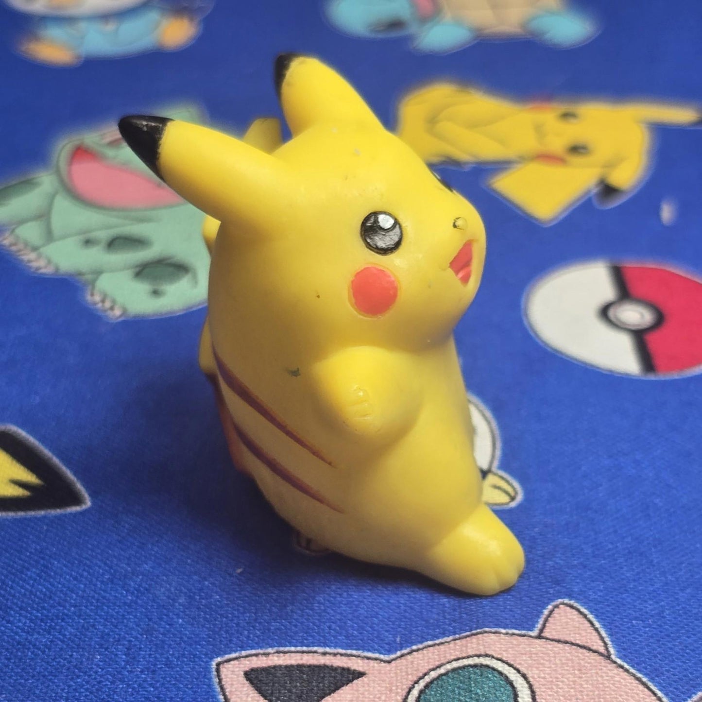 Pokemon Pikachu No Surf Board Figure Finger Puppet 1997 Bandai Nintendo Vintage