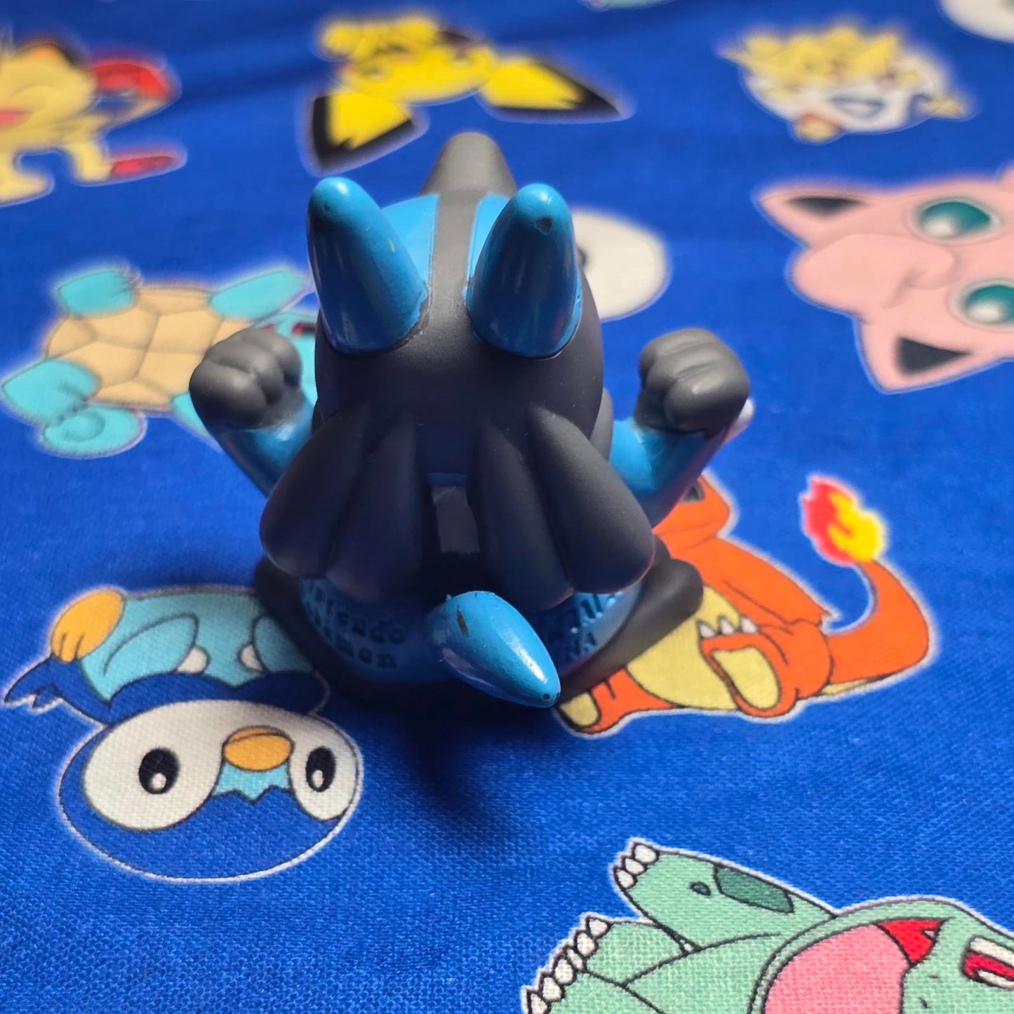 Pokemon Lucario Figure Finger Puppet 2005 Nintendo Bandai PVC Japan USA Seller