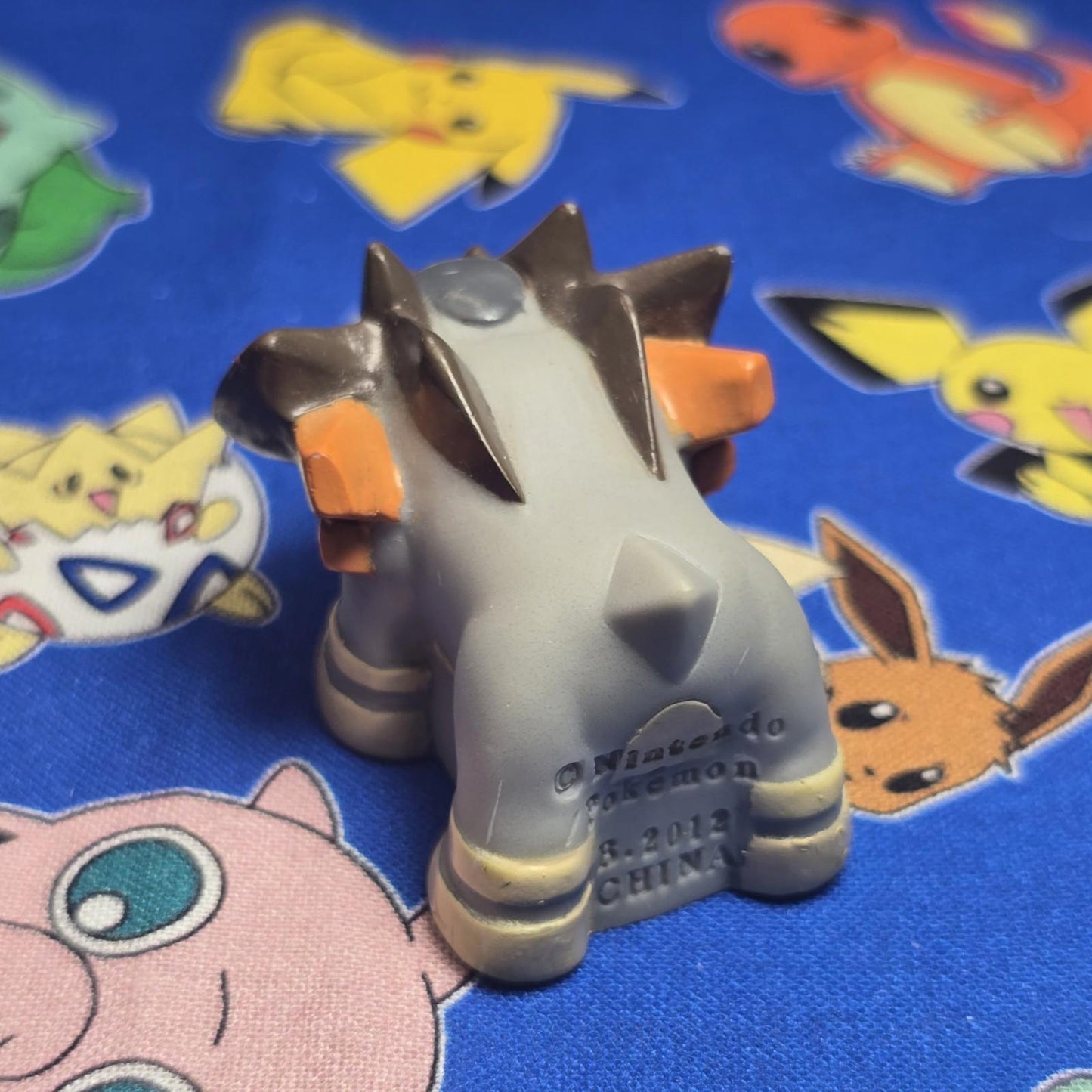 Pokemon Terrakion Figure Finger Puppet 2012 Nintendo Bandai PVC Japan USA Seller