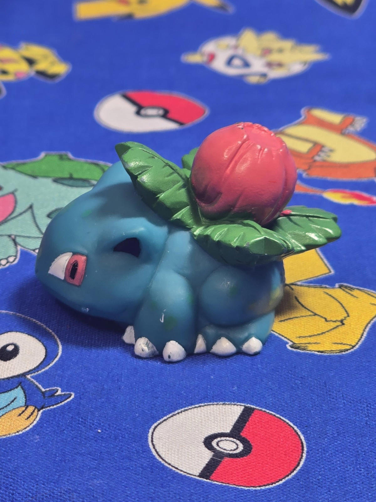 Pokemon Ivysaur Figure Finger Puppet 1997 Nintendo Bandai PVC Vintage Japan USA