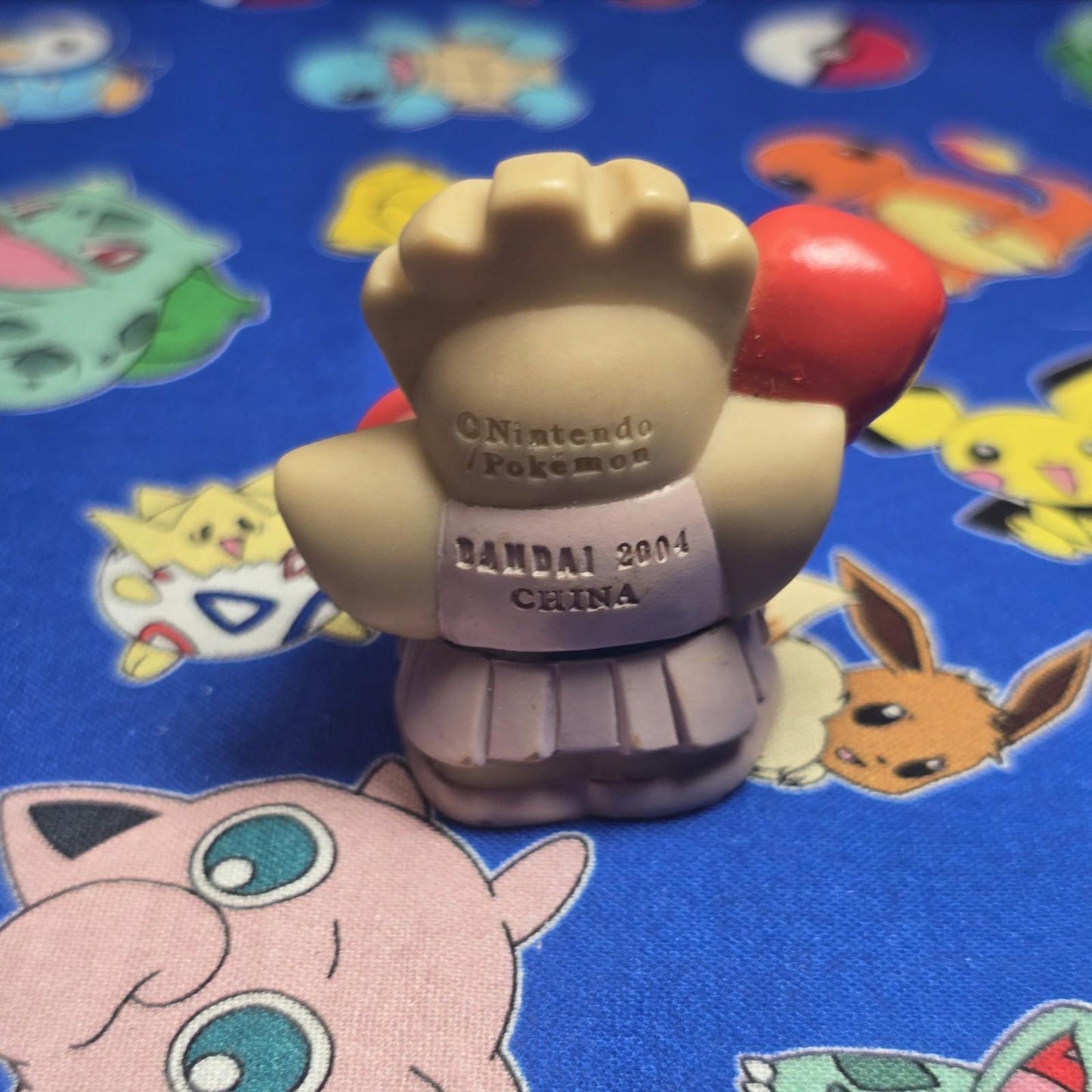 Pokemon Hitmonchan Figure Finger Puppet 2004 Nintendo Bandai Vintage Japan USA