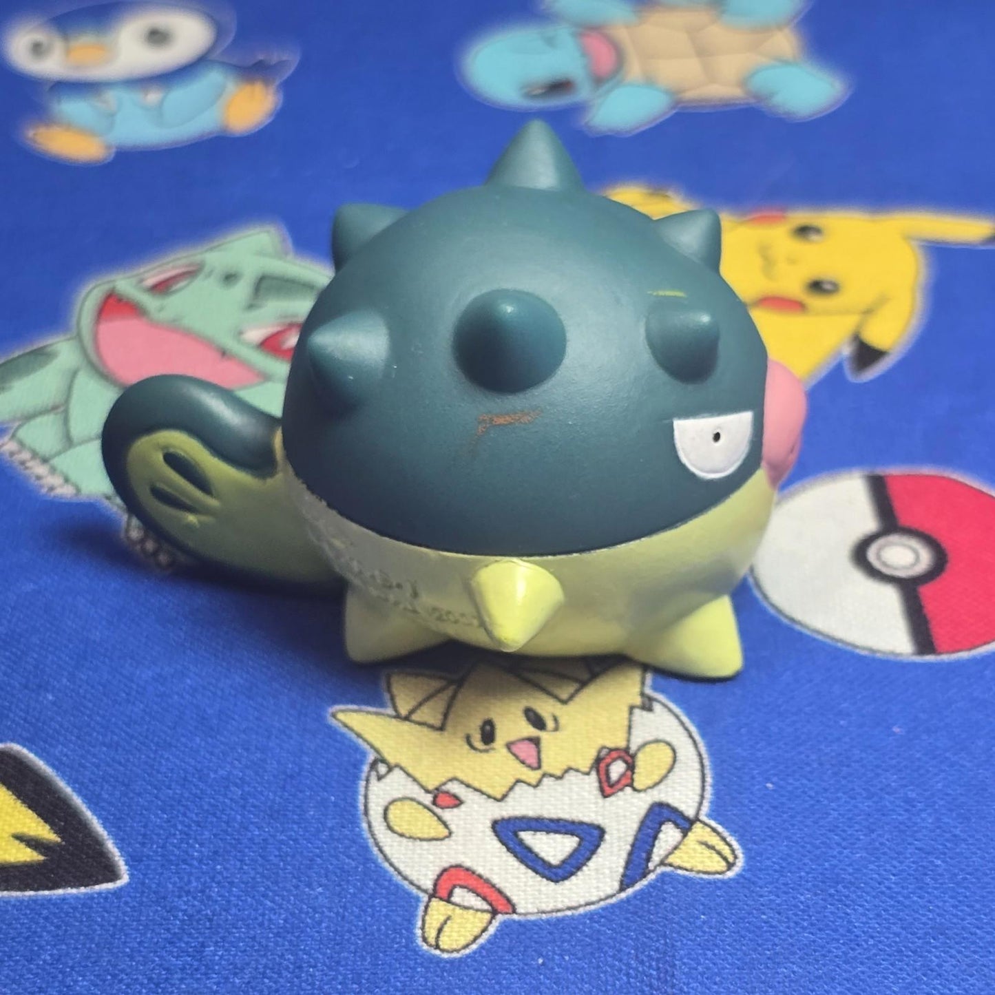 Pokemon Qwilfish Figure Finger Puppet 2001 Nintendo Bandai Vintage PVC Japan USA