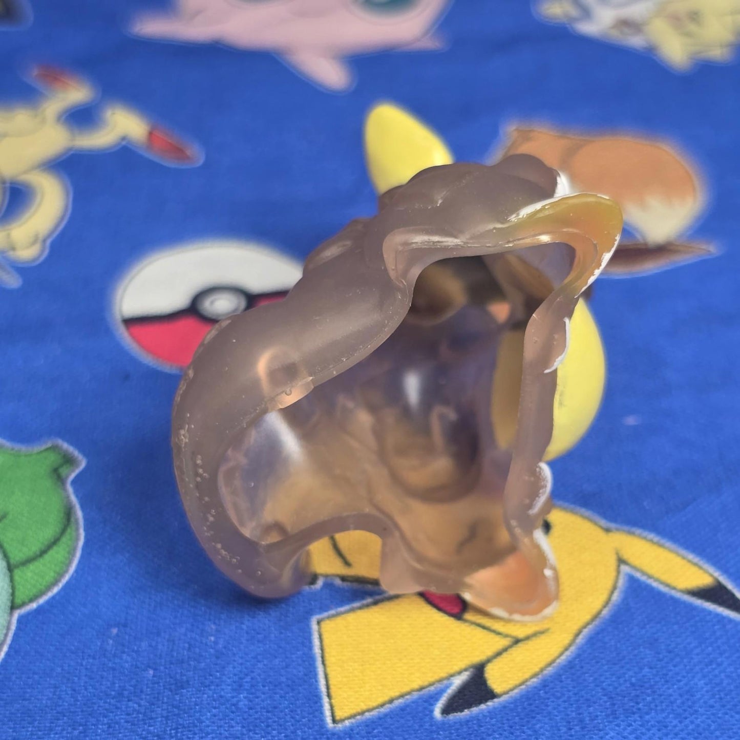 Pokemon Kangaskhan Clear Figure Finger Puppet 1996 Nintendo Bandai Vintage USA
