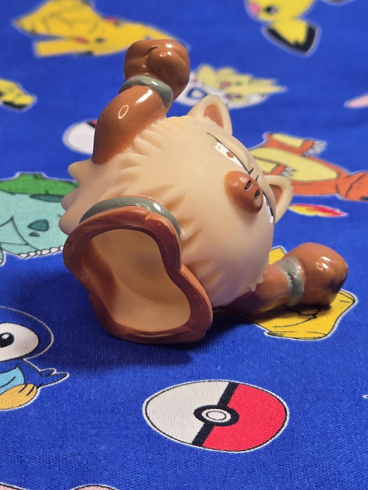 Pokemon Primeape Figure Finger Puppet 1997 Nintendo Bandai PVC Vintage Japan USA