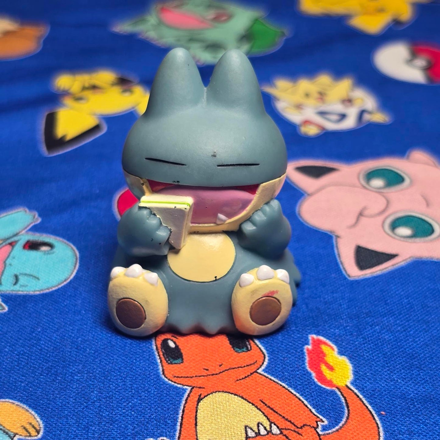 Pokemon Munchlax Figure Finger Puppet 2005 Nintendo Bandai PVC Vintage Japan USA