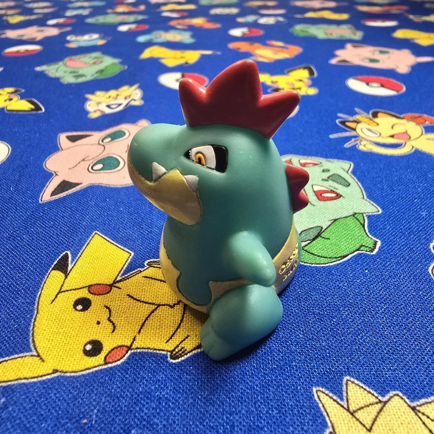 Pokemon Crocnaw Figure Finger Puppet 2001 Nintendo Bandai Vintage PVC Japan USA