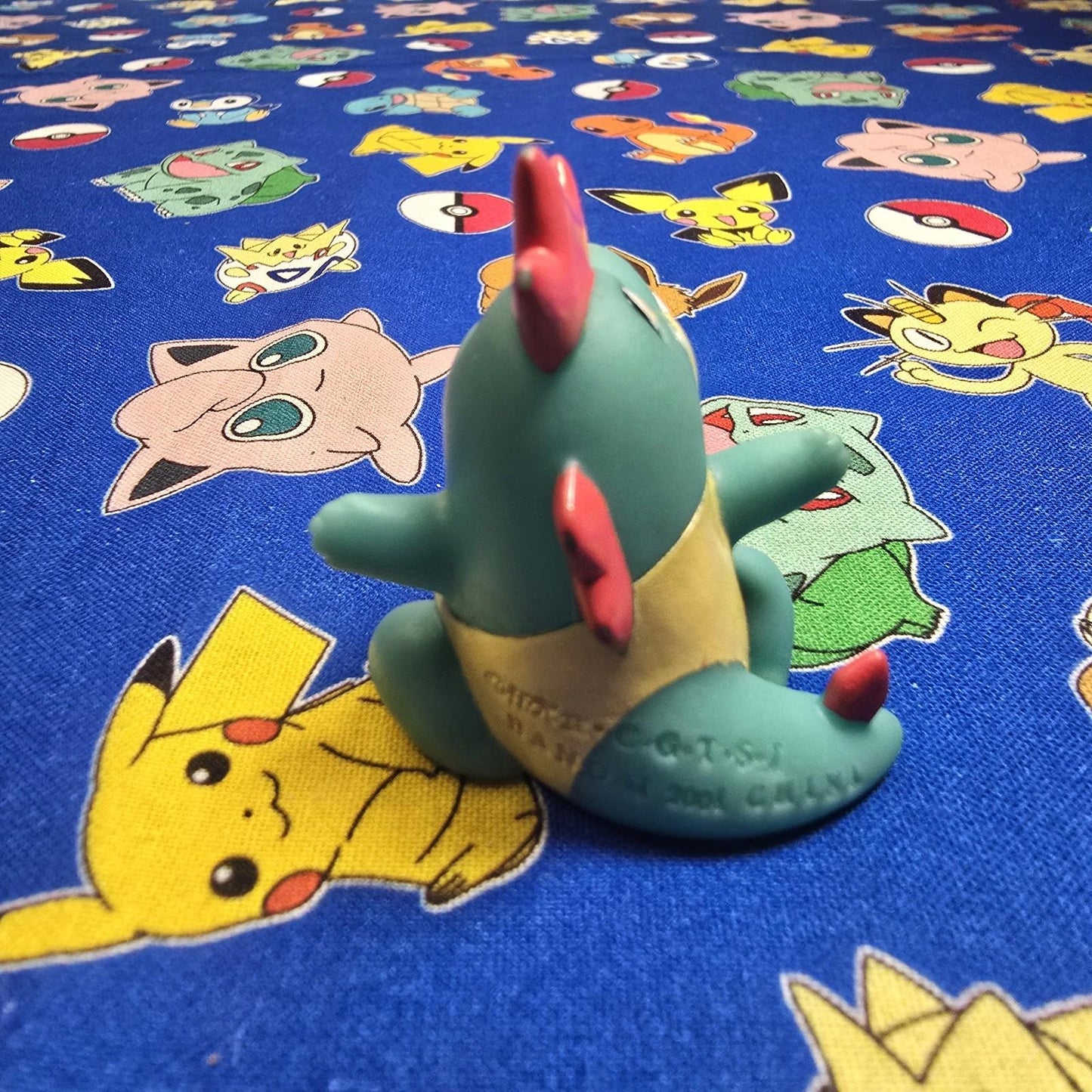 Pokemon Crocnaw Figure Finger Puppet 2001 Nintendo Bandai Vintage PVC Japan USA