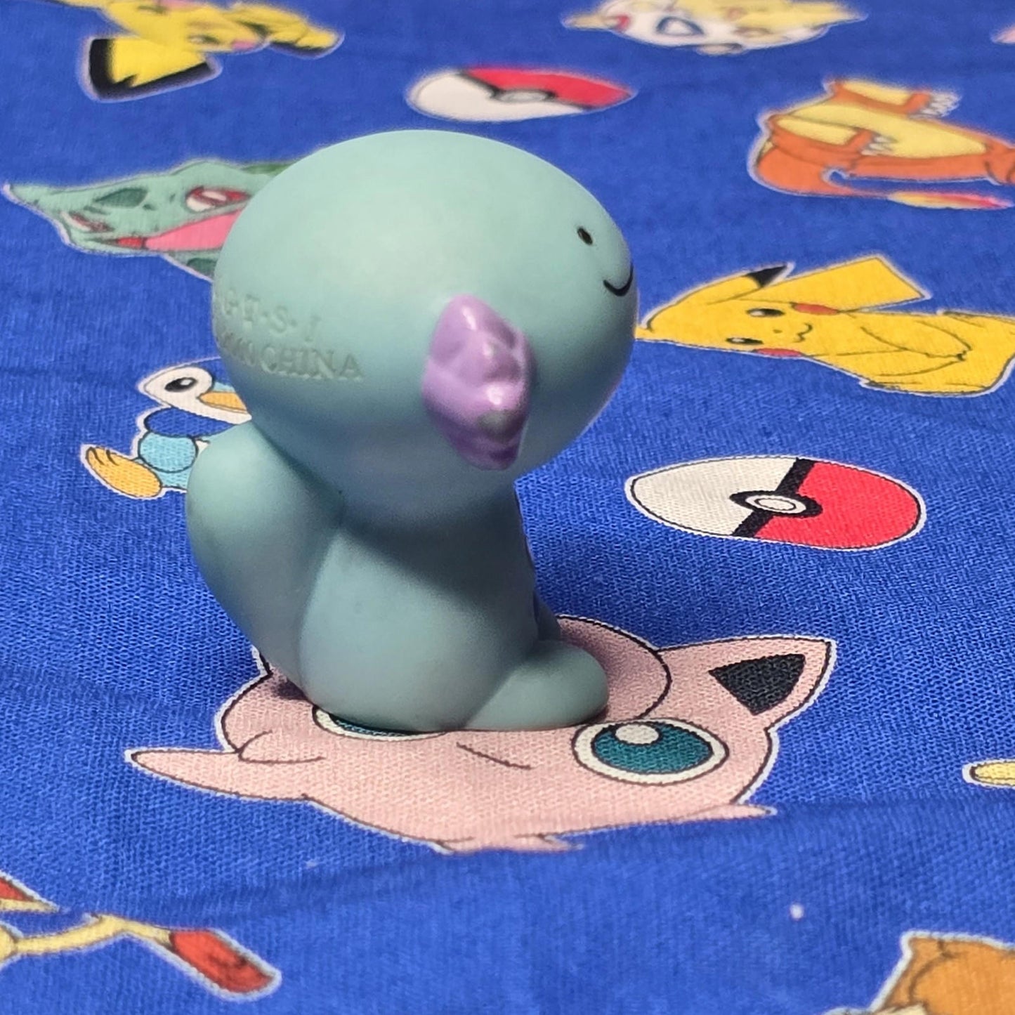 Pokemon Wooper Figure Finger Puppet 2000 Nintendo Bandai PVC Vintage Japan USA