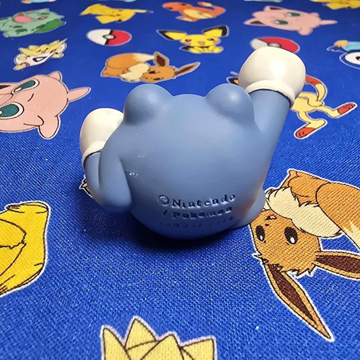 Pokemon Poliwrath Figure Finger Puppet 2009 Nintendo Bandai PVC Japan US Seller