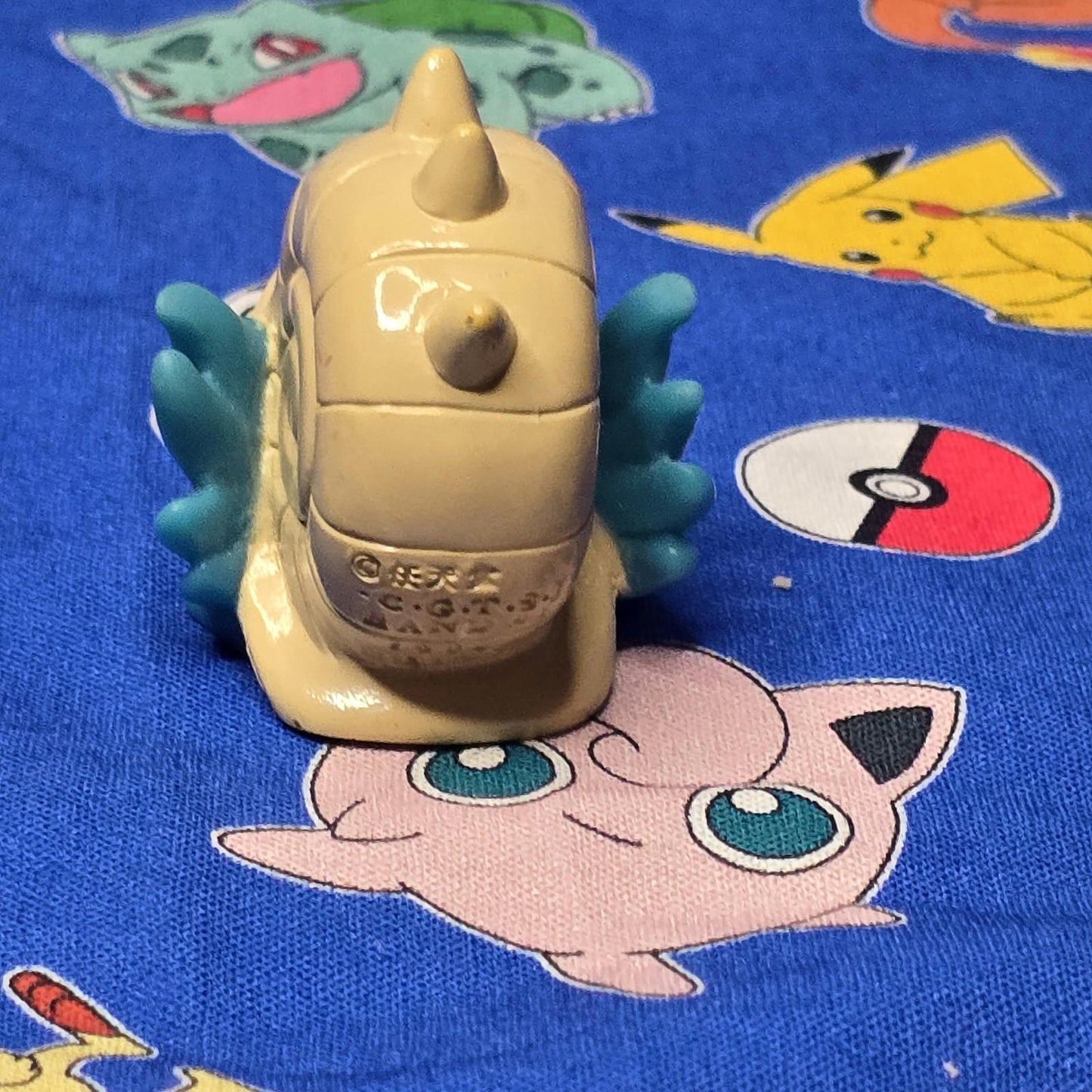 Pokemon Omastar Figure Finger Puppet 1998 Nintendo Bandai PVC Vintage Japan USA