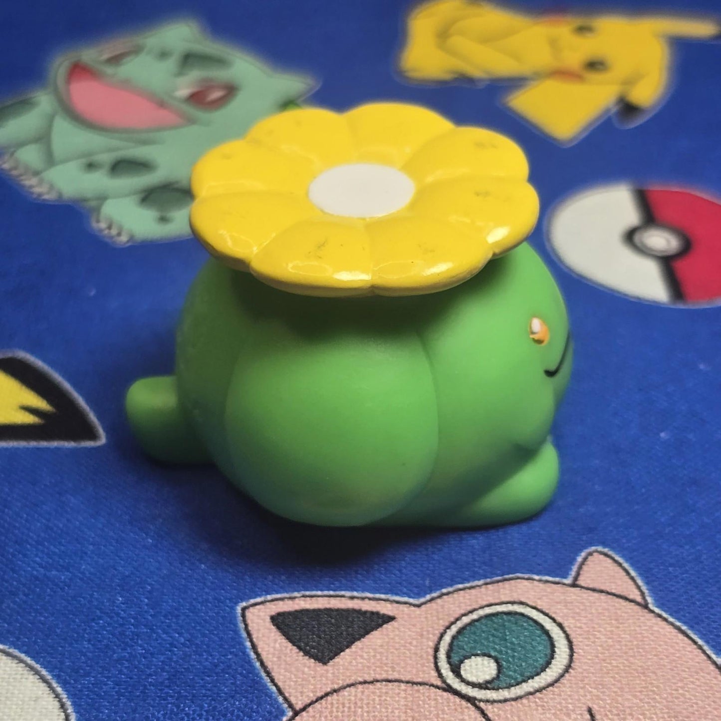 Pokemon Skiploom Figure Finger Puppet 2001 Nintendo Bandai Vintage PVC Japan USA