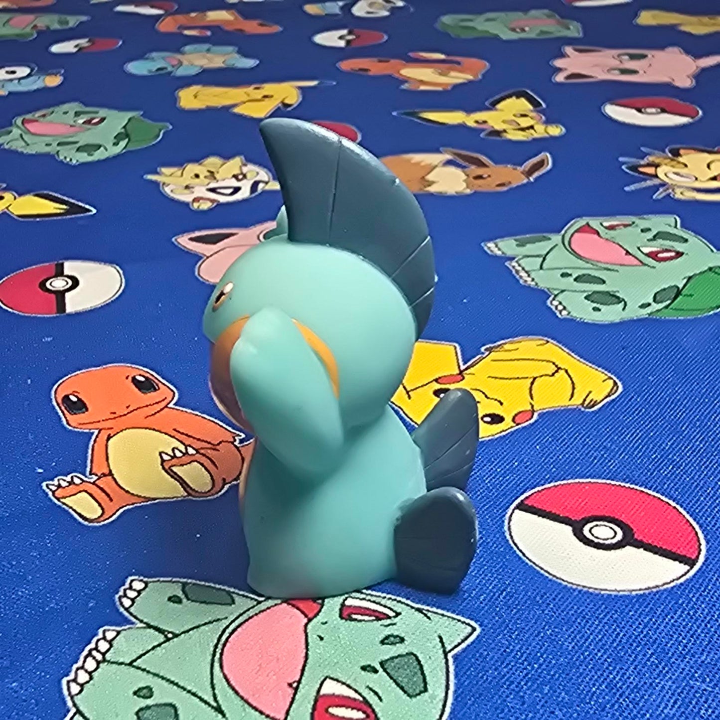 Pokemon Marshtomp Figure Finger Puppet 2003 Nintendo Bandai PVC Vintage Japan US