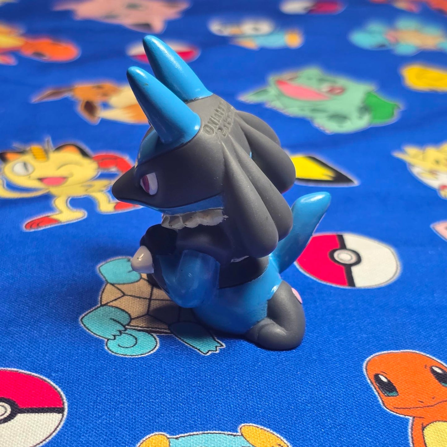 Pokemon Lucario Figure Finger Puppet 2006 Nintendo Bandai PVC Japan USA Seller