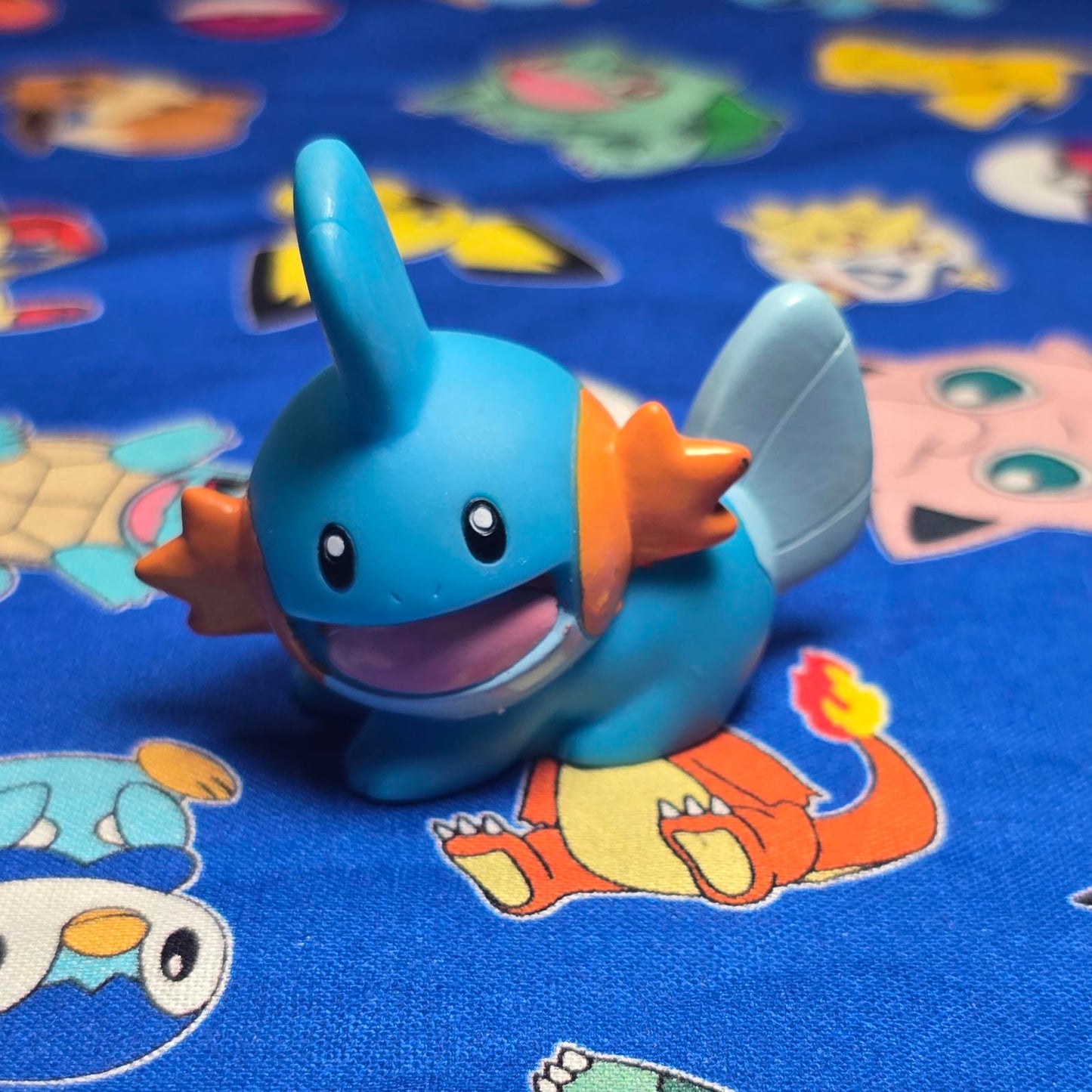 Pokemon Mudkip Figure Finger Puppet 2005 Nintendo Bandai PVC Japan USA Seller