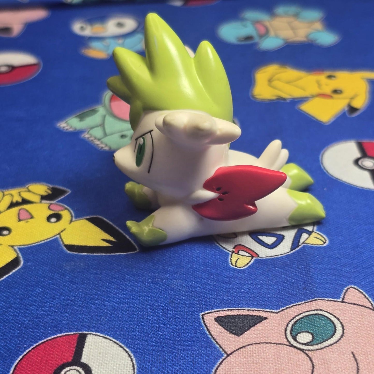 Pokemon Shaymin Sky Figure Finger Puppet 2008 Nintendo Bandai Japan USA Seller
