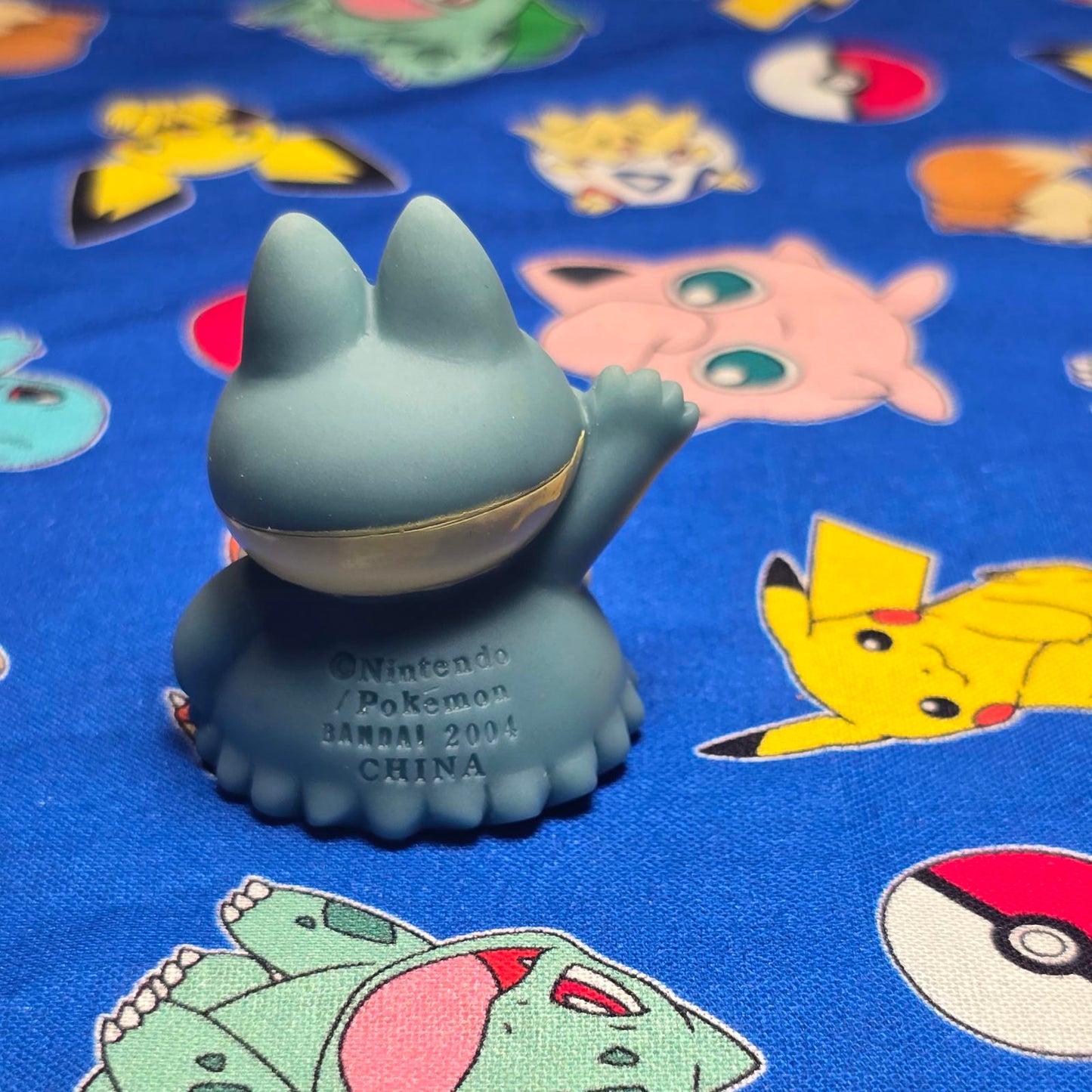 Pokemon Munchlax Figure Finger Puppet 2004 Nintendo Bandai PVC Vintage Japan USA