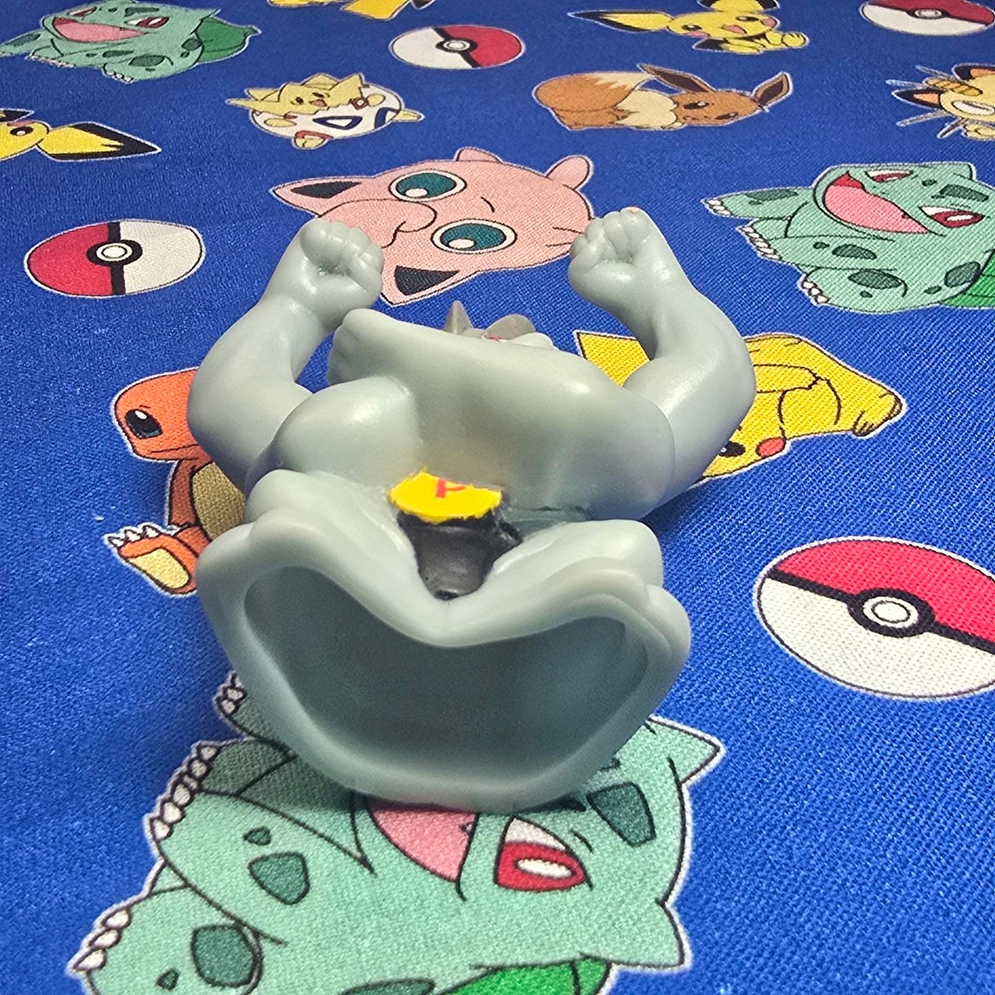 Pokemon Machamp Figure Finger Puppet 2005 Nintendo Bandai PVC Vintage Japan USA