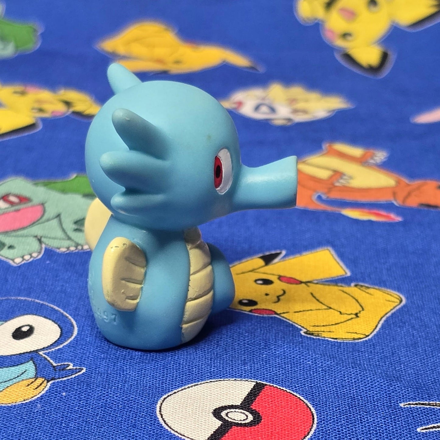 Pokemon Horsea Figure Finger Puppet 1997 Bandai Nintendo PVC Vintage Japan USA