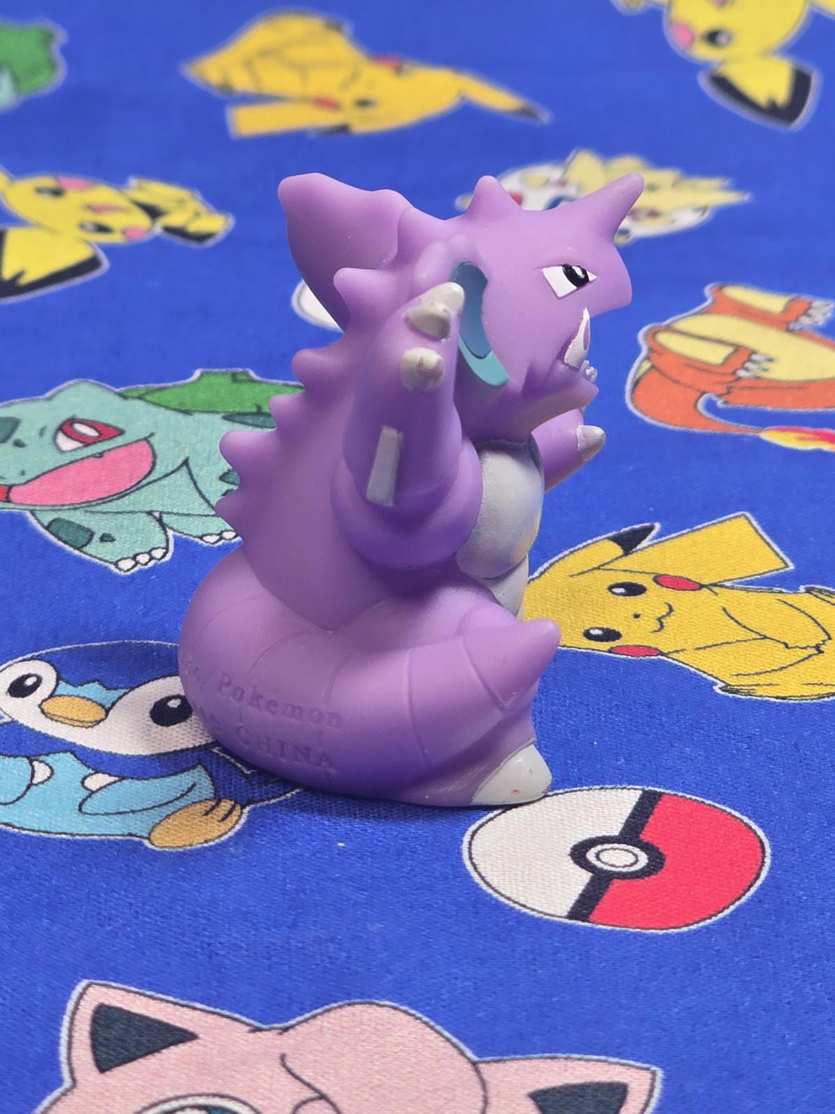 Pokemon Nidoking Figure Finger Puppet 2009 Nintendo Bandai PVC Japan USA Seller