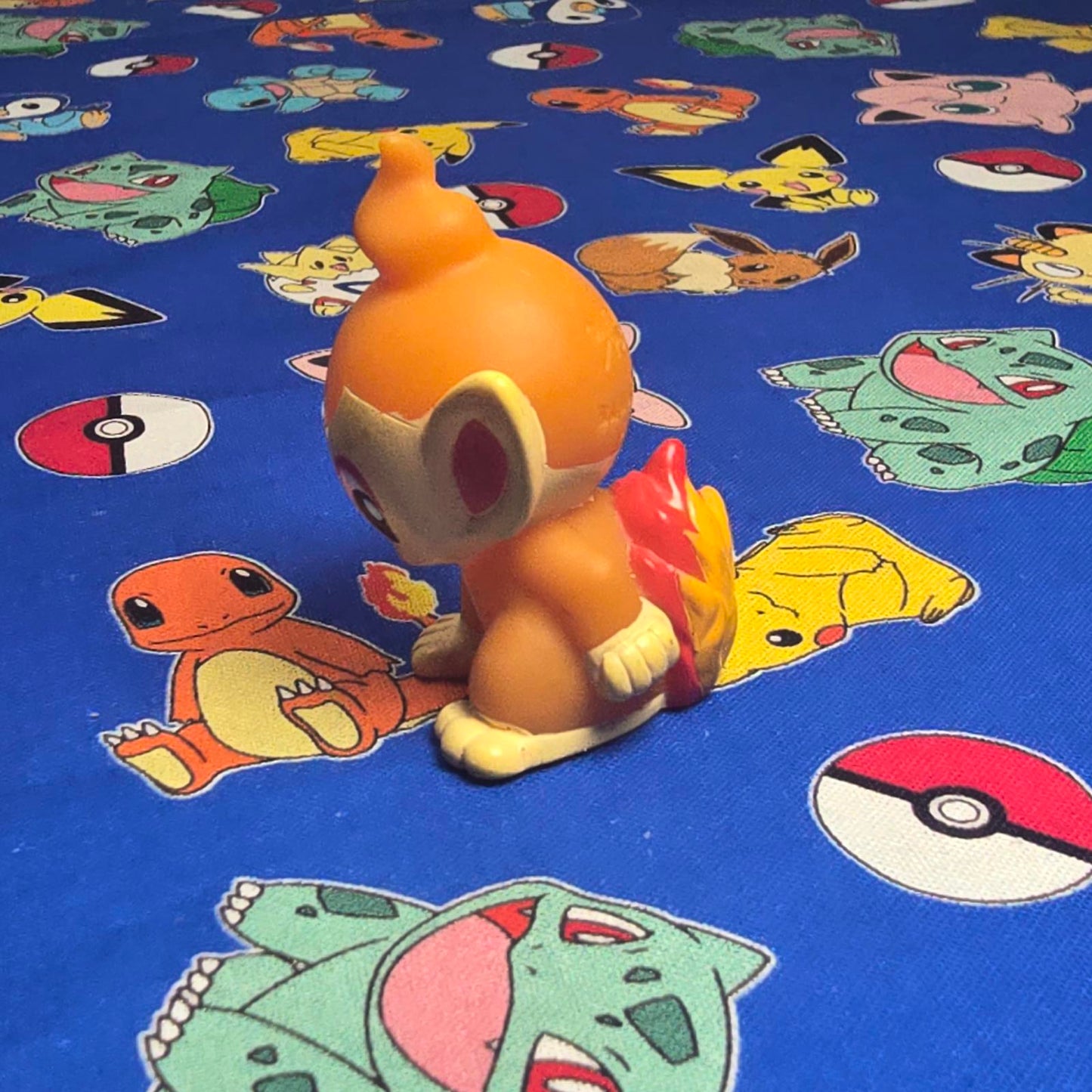 Pokemon Chimchar Figure Finger Puppet 2006 Nintendo Bandai PVC Japan USA Seller
