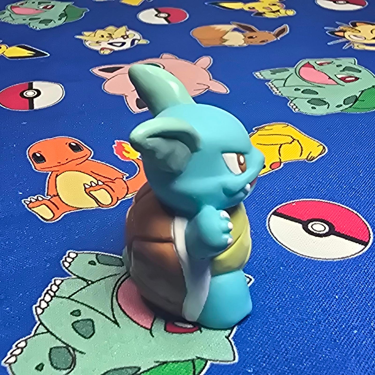 Pokemon Wartortle Figure Finger Puppet 1996 Nintendo Bandai PVC Vintage Japan US