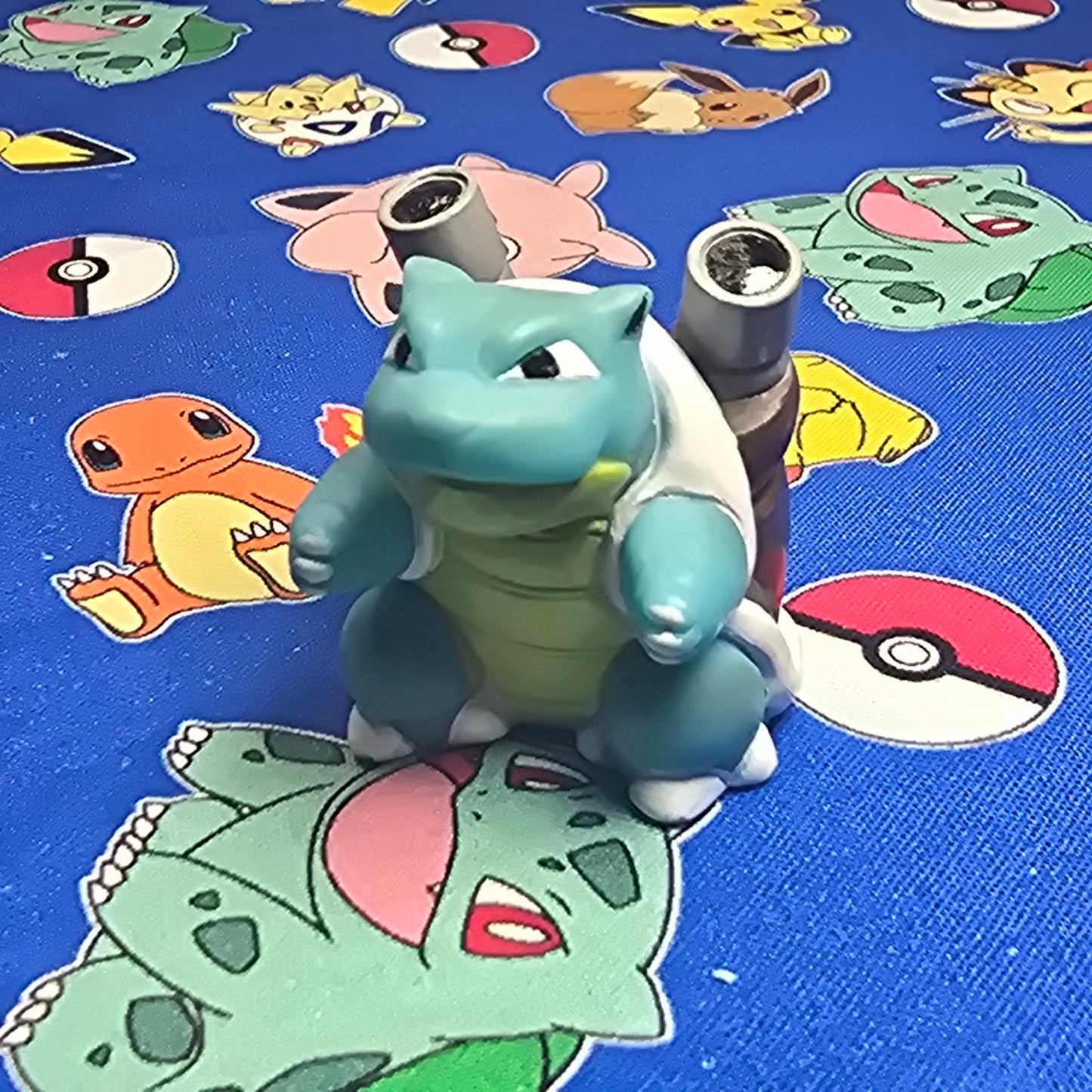Pokemon Blastoise Figure Finger Puppet 1996 Nintendo Bandai PVC Vintage Japan US