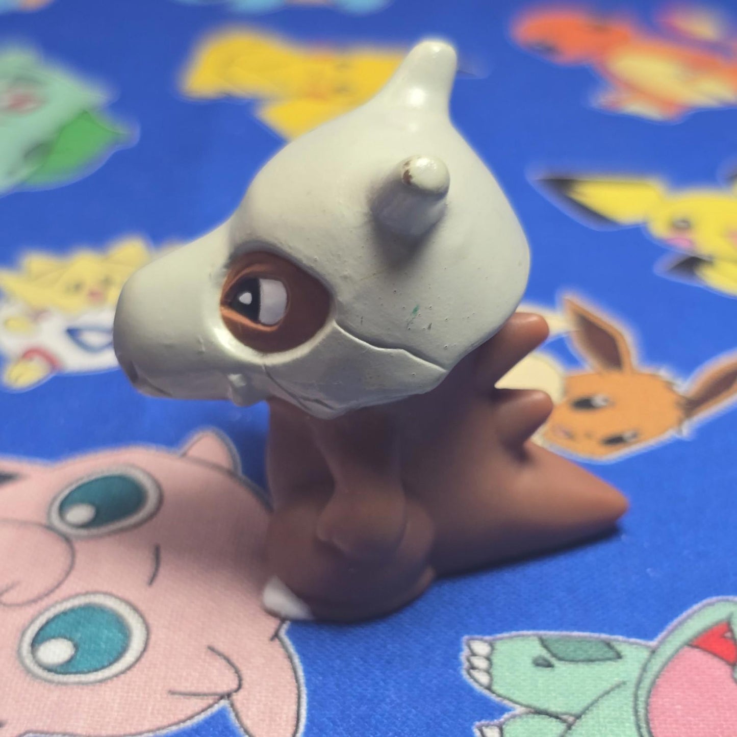 Pokemon Cubone Dark Figure Finger Puppet 1996 Nintendo Bandai Vintage US Seller