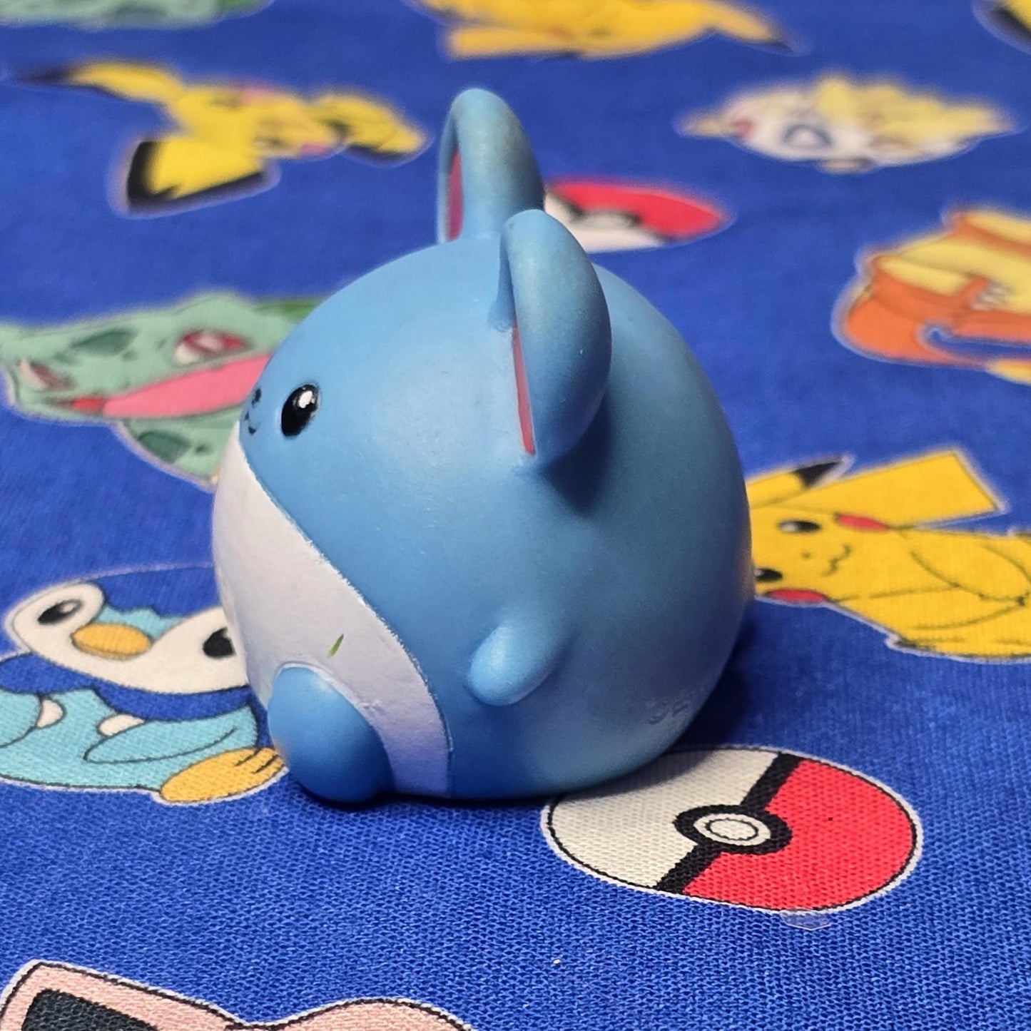 Pokemon Marill Figure Finger Puppet 1999 Nintendo Bandai PVC Vintage Japan USA