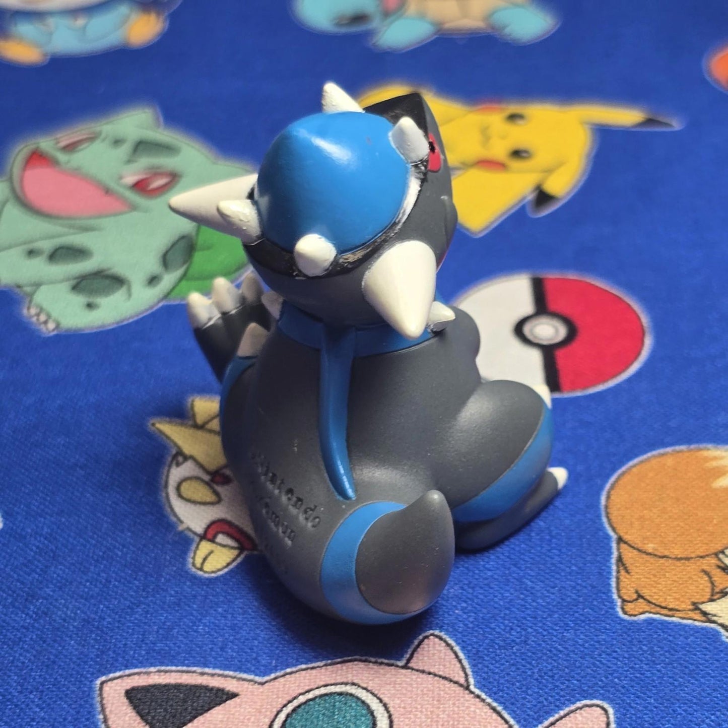 Pokemon Rampardos Figure Finger Puppet 2009 Nintendo Bandai PVC Japan USA Seller