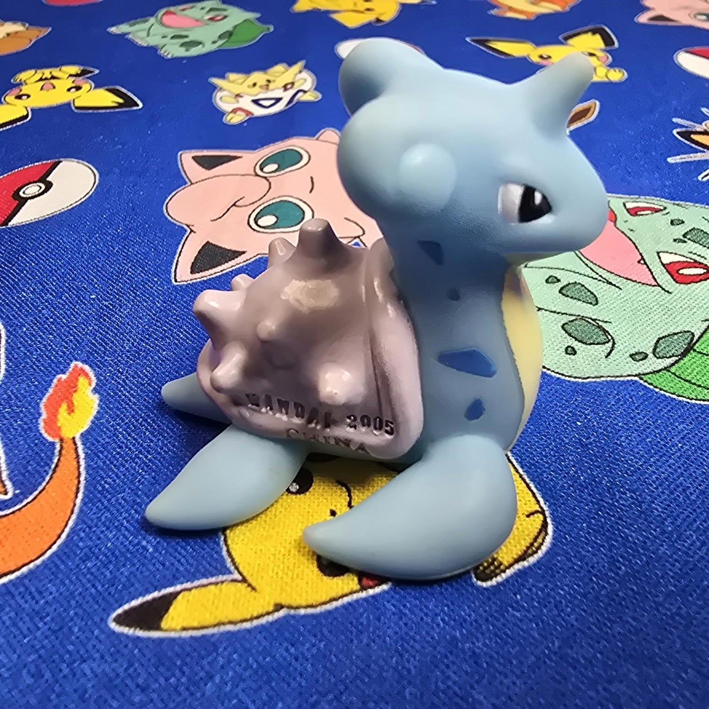 Pokemon Lapras Figure Finger Puppet 2005 Nintendo Bandai Vintage PVC Japan USA