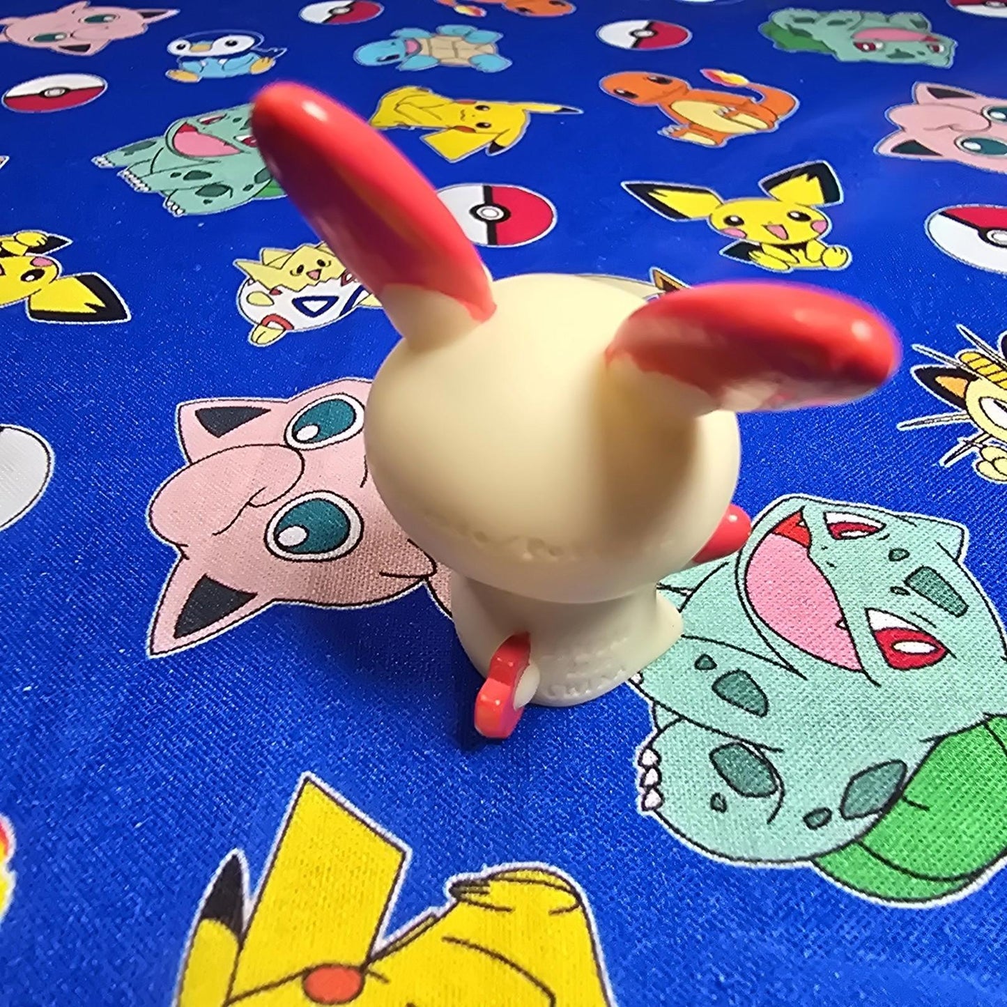 Pokemon Plusle Figure Finger Puppet 2005 Nintendo Bandai PVC Vintage Japan US