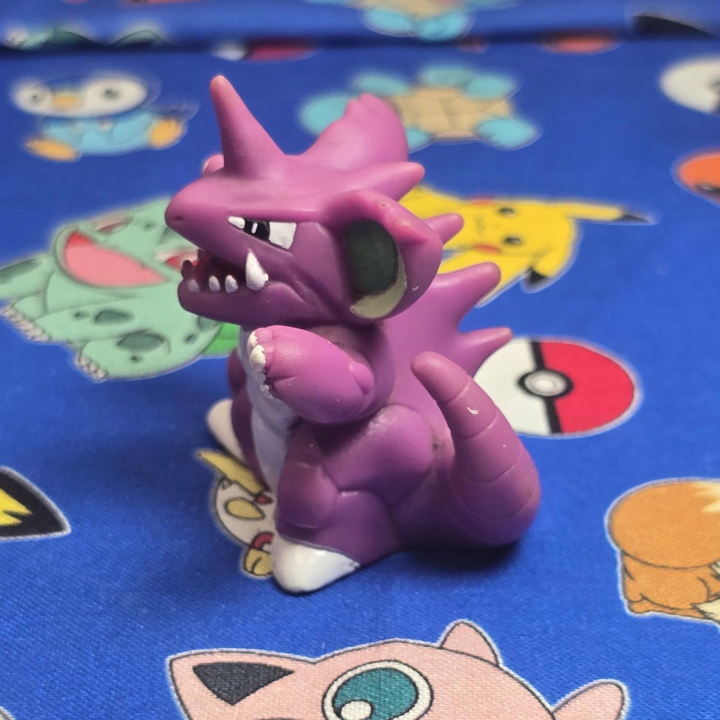 Pokemon Nidoking Figure Finger Puppet 1998 Nintendo Bandai Vintage Japan USA