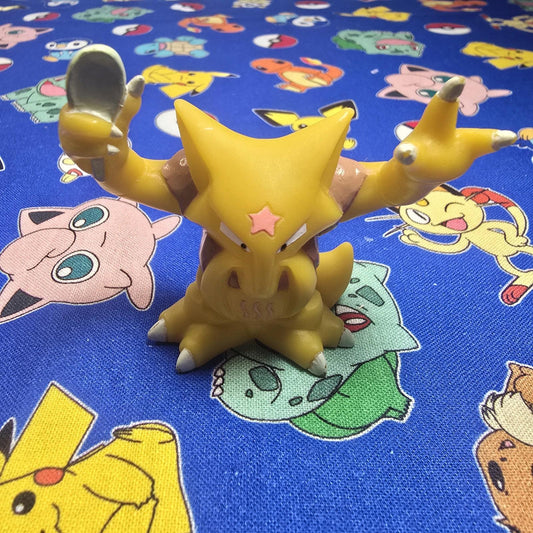 Pokemon Kadabra Figure Finger Puppet 1997 Bandai Nintendo Vintage USA Seller
