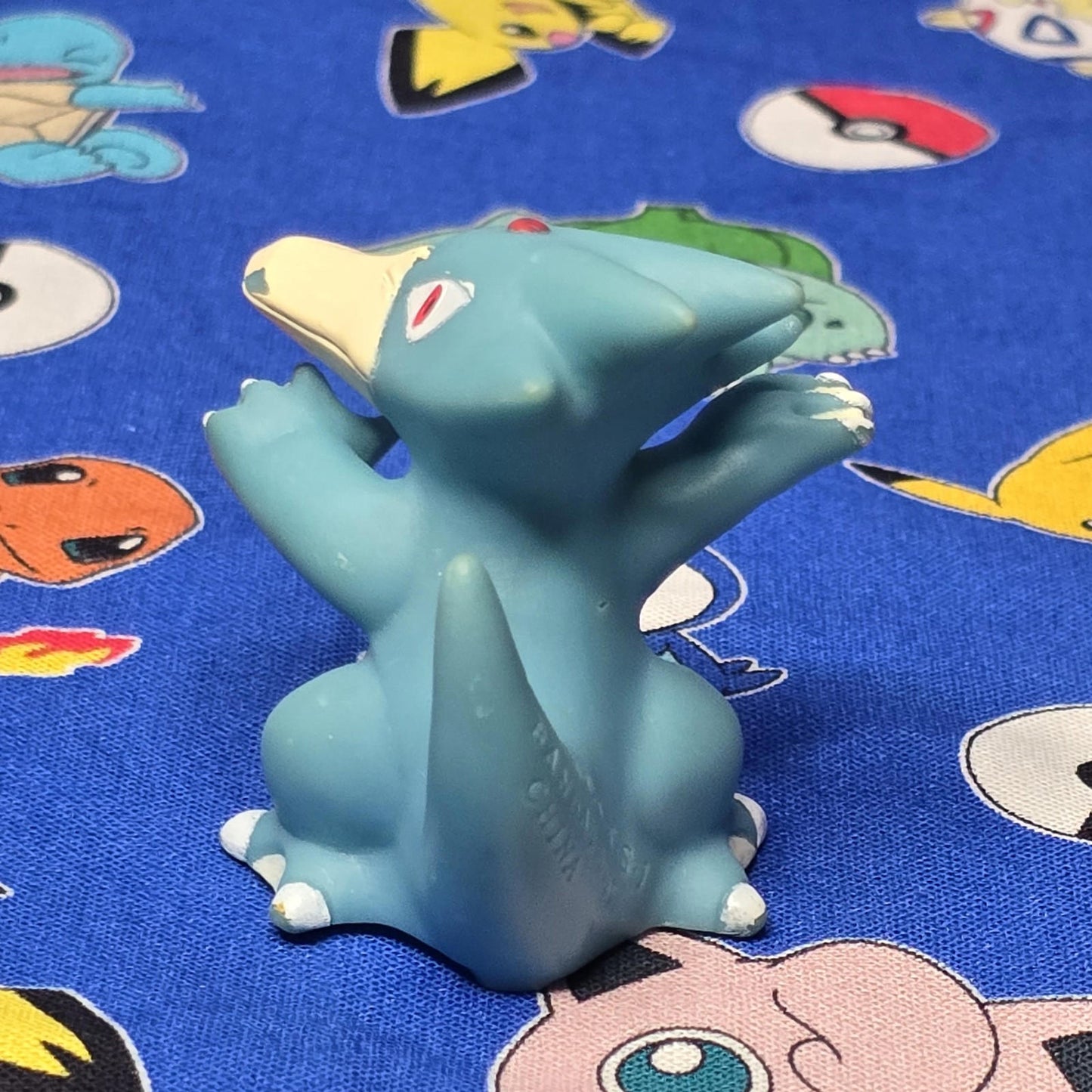 Pokemon Golduck Figure Finger Puppet 1997 Nintendo Bandai Vintage PVC Japan USA