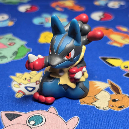 Pokemon Mega Lucario Figure Finger Puppet 2022 Nintendo Bandai Japan USA Seller