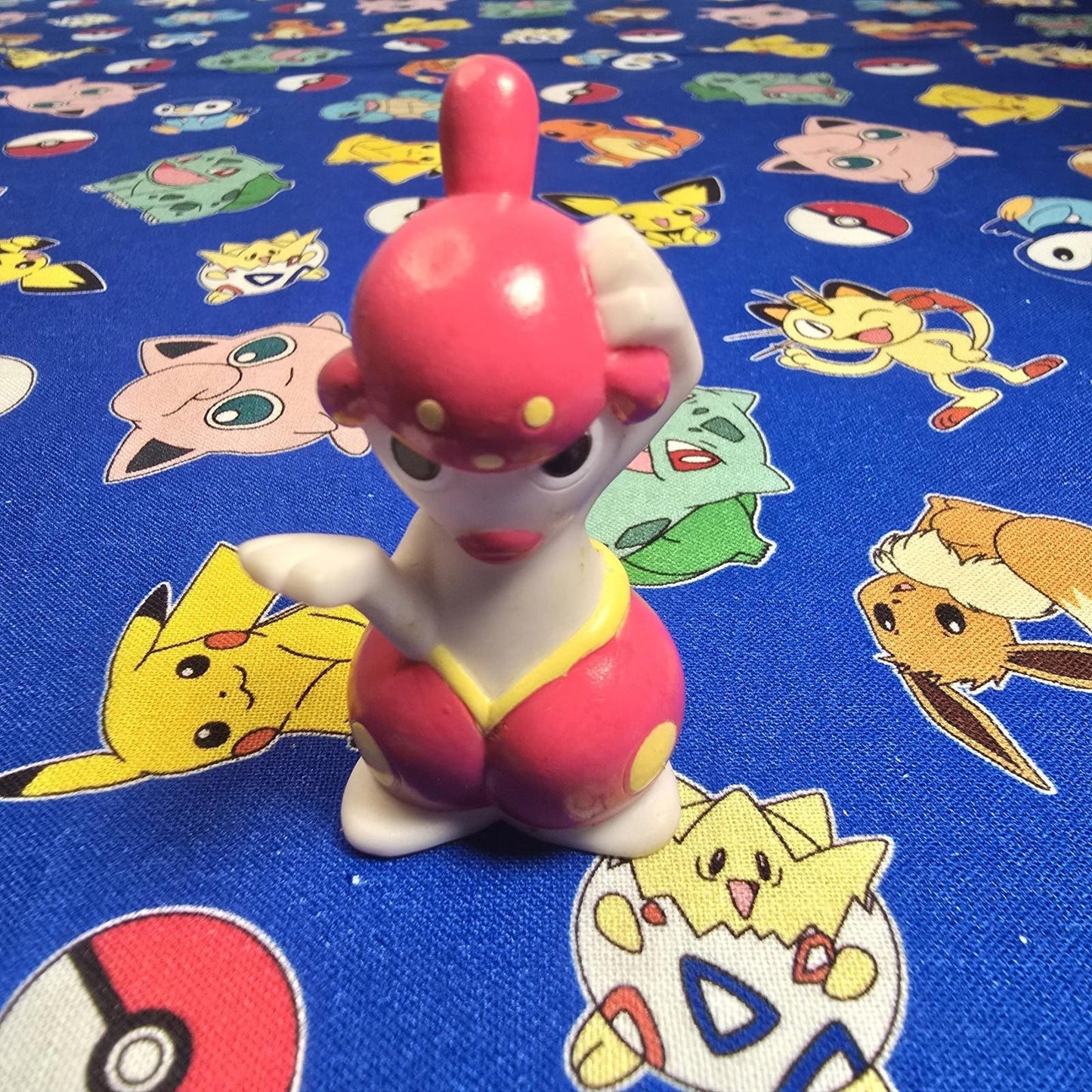 Pokemon Medicham Figure Finger Puppet 2003 Nintendo Bandai PVC Vintage Japan USA