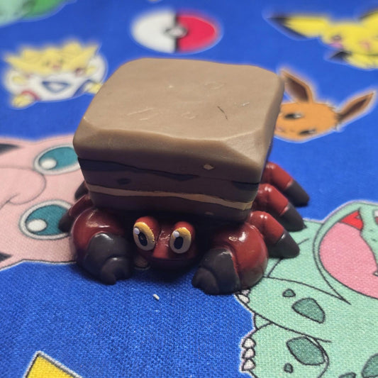 Pokemon Crustle Figure Finger Puppet 2011 Nintendo Bandai PVC Japan USA Seller